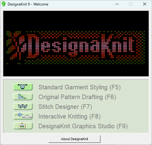 DesignaKnit software showing stitch design, garment shaping, pattern layout, and knit-ready instructions